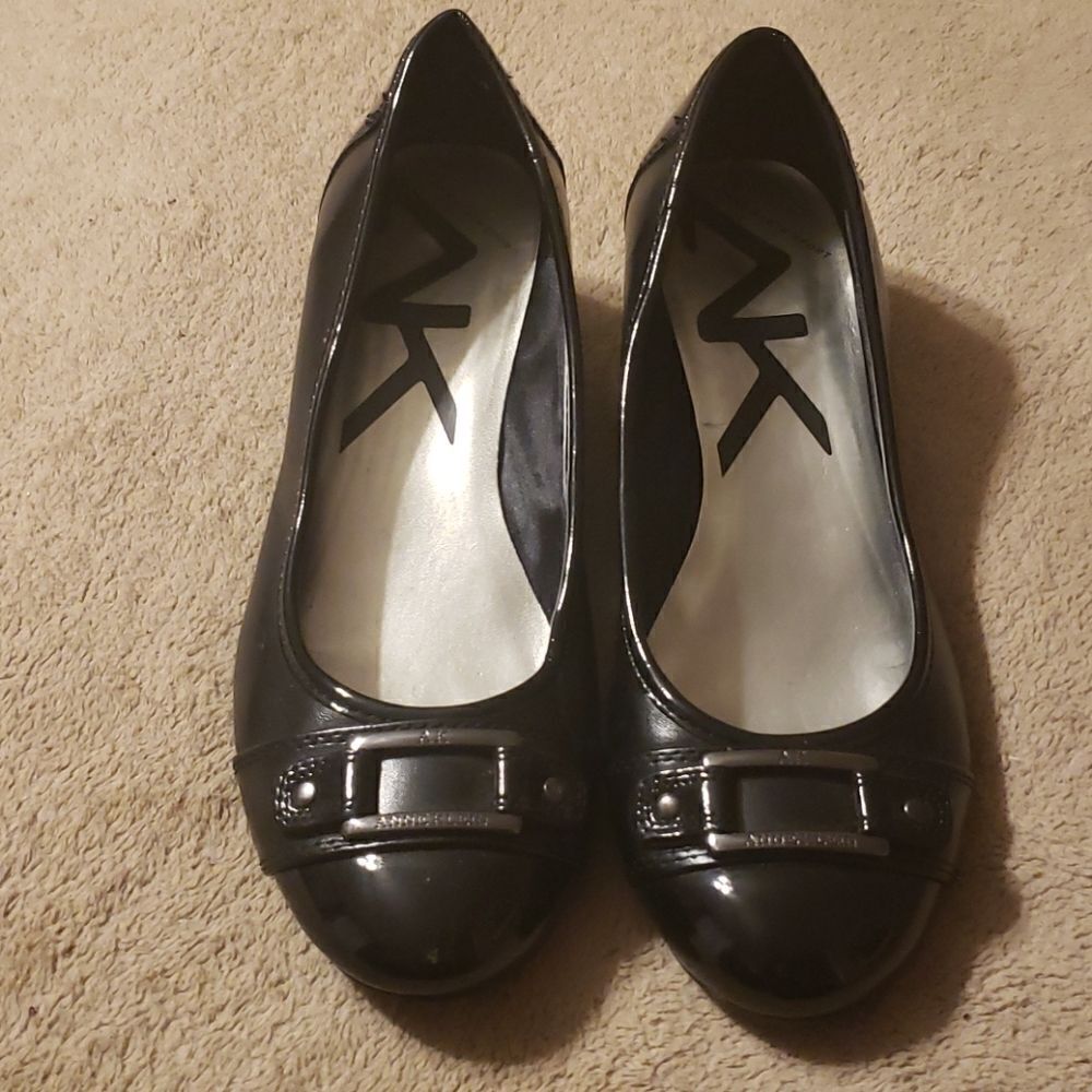AK Sport Black Flats. Size 8